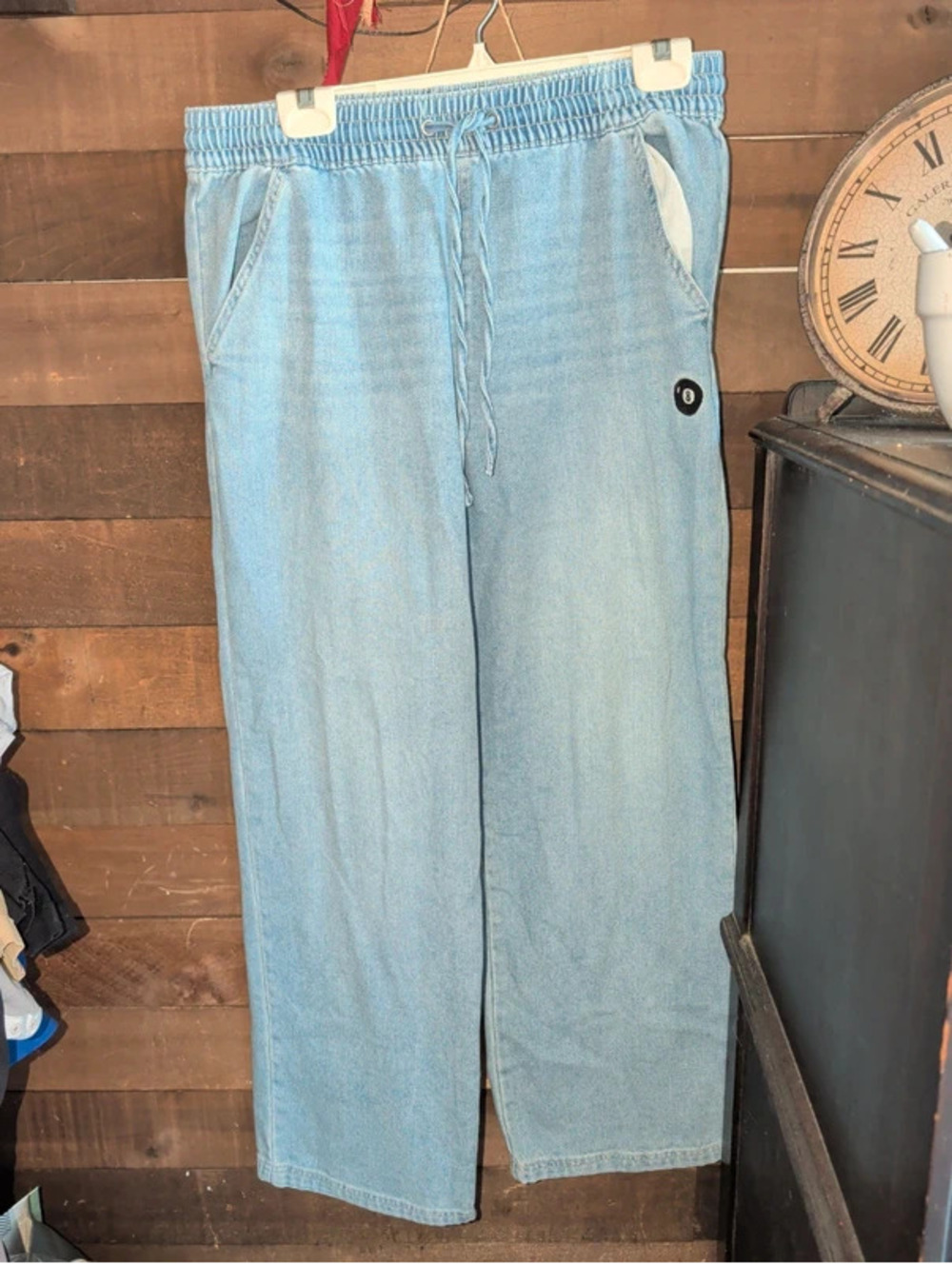 Pull on wide leg jeans